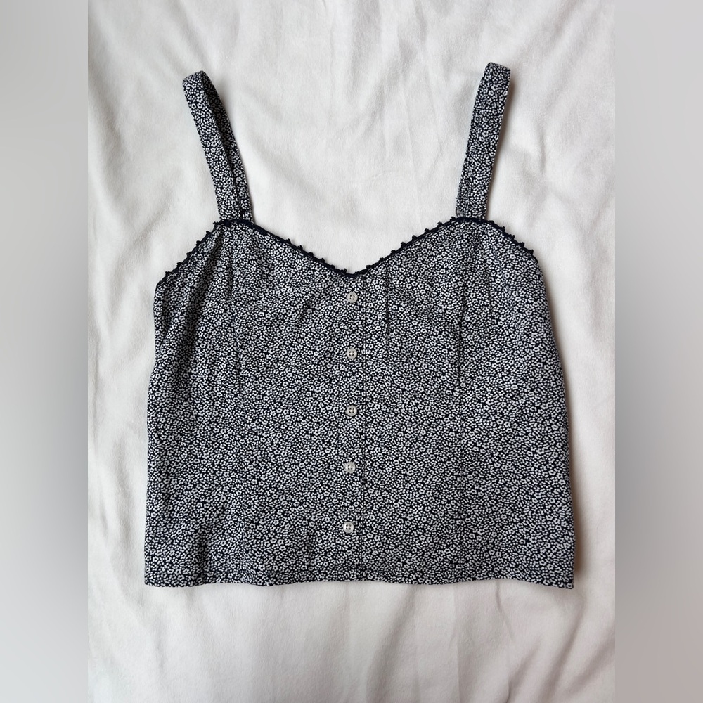 Abercrombie Cropped Floral Tank